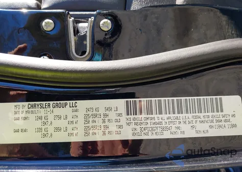 2015 Dodge Journey Sxt from USA, damaged, VIN 3C4PDCBG7FT583547